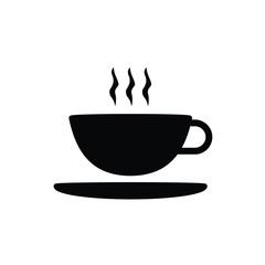 Hot coffee cup. Сappuccino icon. Symbol, logo illustration.eps