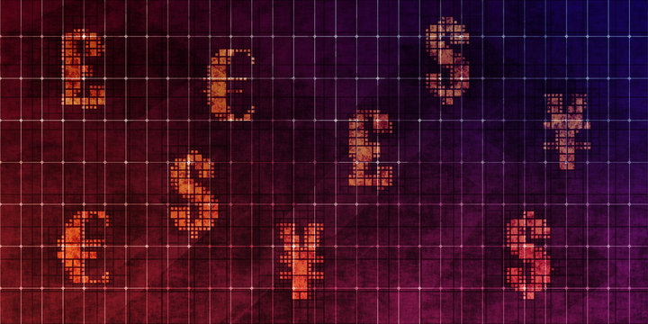 Currency Trading Grunge Wallpaper