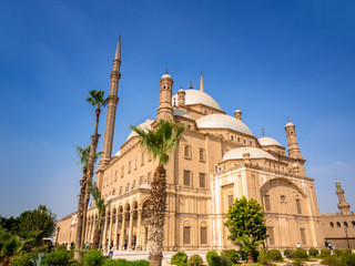 Fototapeta na wymiar The Mosque of Muhammad Ali in Cairo Egypt at daytime