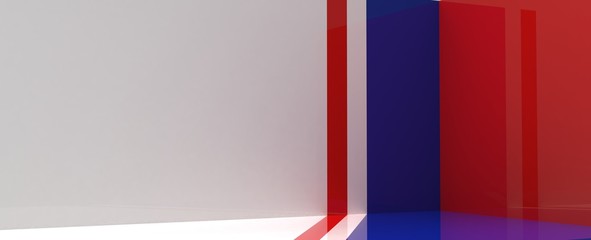 Estudio para presentación de producto de diseño en 3d. Fondo tridimensional con texturas, relieves y diferentes materiales plásticos, madera, concreto, metales y combinaciones de colores.