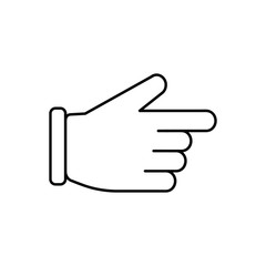 Hand pointer vector icon 