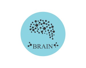 Brain Logo vector icon Template illustration