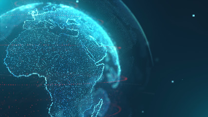 World Map Data Technology