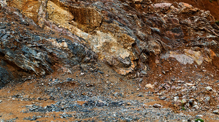 Cliff stones rock texture background