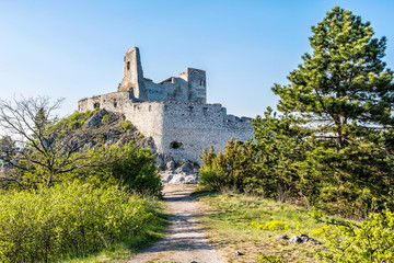 Fototapeta na wymiar Cachtice castle ruins, Slovakia