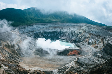 The turquoise crater of Poas Volcano National Park, Costa Rica © Anna