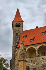 Fototapeta na wymiar Bouzov castle in Bohemia, Czech Republic
