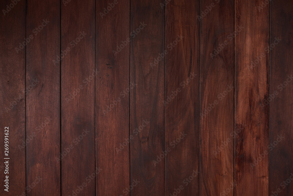 Wall mural Flat empty wooden surface