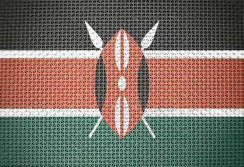 Flag of Kenya, background, texture.
