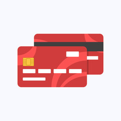 Debit or credit card payment, business concept vector illustration