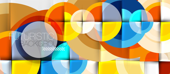 Obraz premium Circular geometrical design template