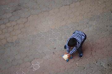 Moroccan Child Playing 