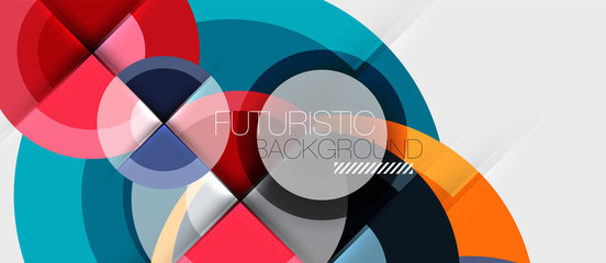 Obraz premium Circular geometrical design template