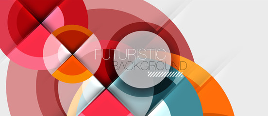 Obraz premium Circular geometrical design template