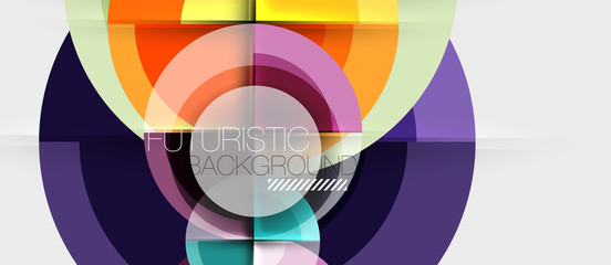 Obraz premium Geometric design abstract background - circles