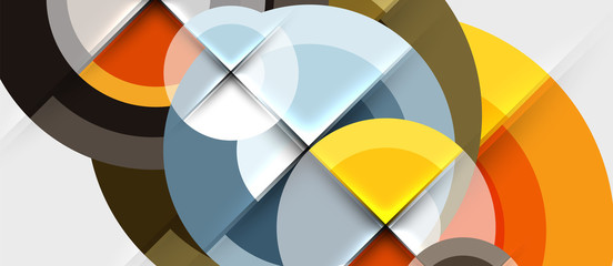 Obraz premium Circular geometrical design template