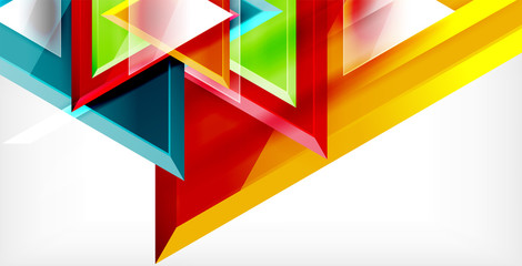 Triangle abstract background