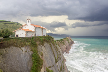 Fototapeta na wymiar Flysch in Zumaia in the Basque Country