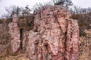 Palisades is a State Park in South East South Dakota that is Rich in Sioux Quartzite