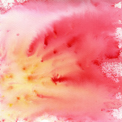 Splash of Pink Watercolor Background