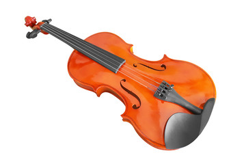 Fototapeta na wymiar violin music instrument isolated on white