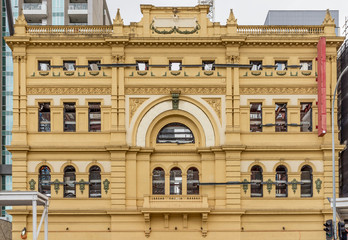 The beautiful facade of Her Majesty`s Theater, Adelaide, Southern Australia