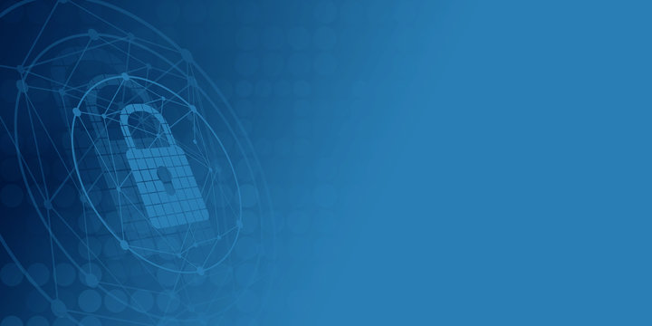 Abstract security concept with big copy space