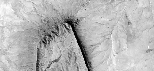 abstract naturalism, Black and white photo, abstract photography of landscapes of the deserts of...