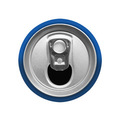 top view of drink can