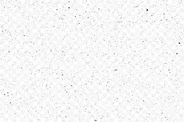 Old grunge black texture. Dark weathered overlay pattern sample on transparent background. Screen background. Vector.