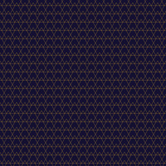 Golden seamless pattern. Modern stylish gold texture and geometric pattern with squares, triangles and hexagons. Repeating goldish tiles with overlapping leaner shapes. Vector.