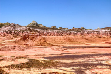 Martian desert landscapes