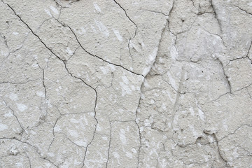 fractured concrete surface