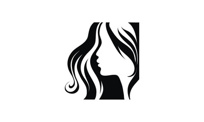silhouette of a woman logo