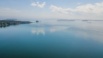 Maine New England Coastline with Lighthouses