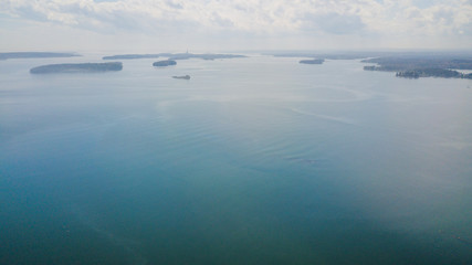 Maine New England Coastline with Lighthouses