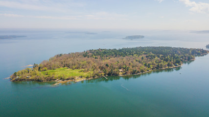 Maine New England Coastline with Lighthouses