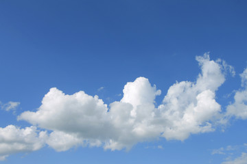Light blue sky and white clouds