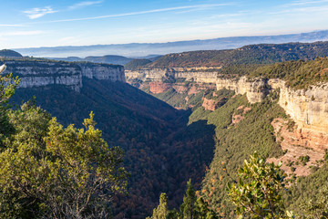 Fototapeta premium Viewpoint of the Bala Canyon in Tavertet