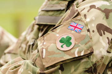 British army soldier camoflagued uniform
