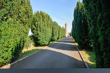 Driveway leading up to Saul Church, Downpatrick, Northern Ireland