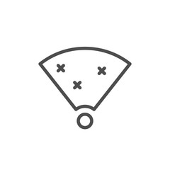 Wi-Fi zone line outline icon