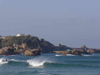 Fototapeta na wymiar Surf à Biarritz
