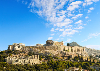 Fototapeta na wymiar Parthenon Acropolis in Athens Greece