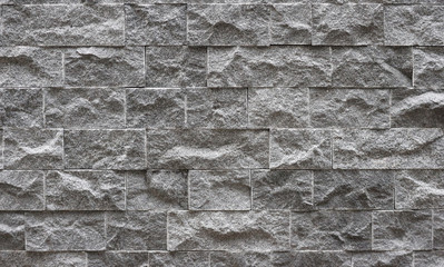 Modern design stone brick block masonry fence wall texture background