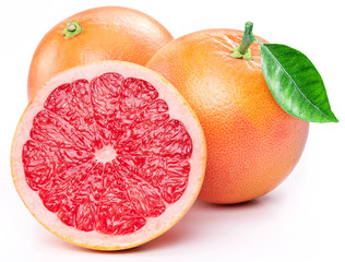 Grapefruit with slices.