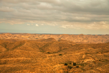 Landscape near Matmata in the south of Tunisia