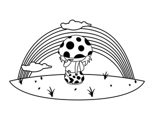 fungu elf with rainbow magic character