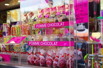 Fototapeta premium Sweets for sale at the funfair