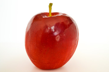red apple isolated on white background